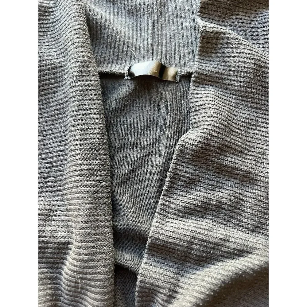 Los Angeles Boutique Wrap V-Neck Drape Lightweight Sweater Cardigan Tunic Top M